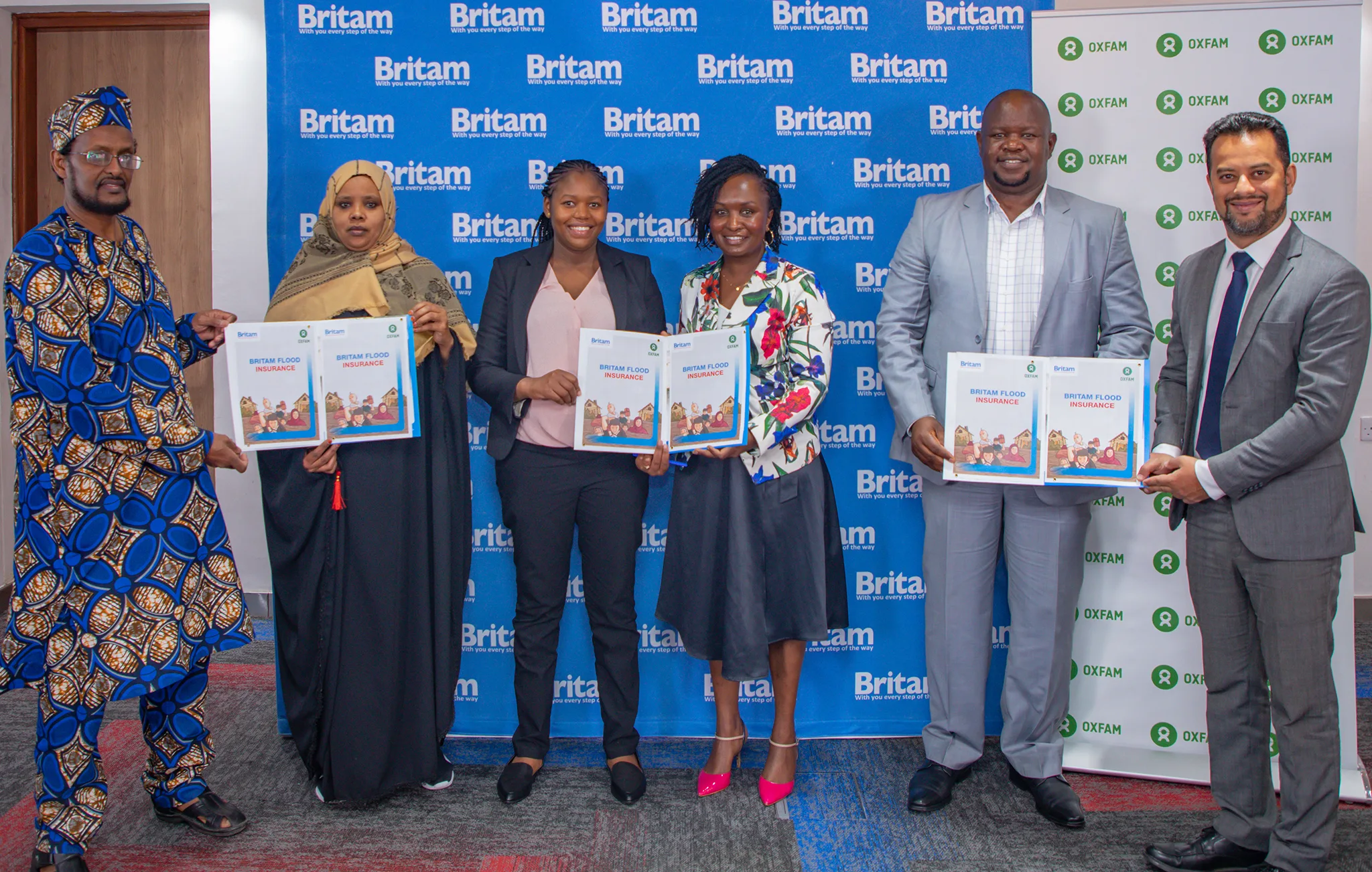 Britam Partners with Swiss Re & Oxfam to launch index-based flood insurance solution