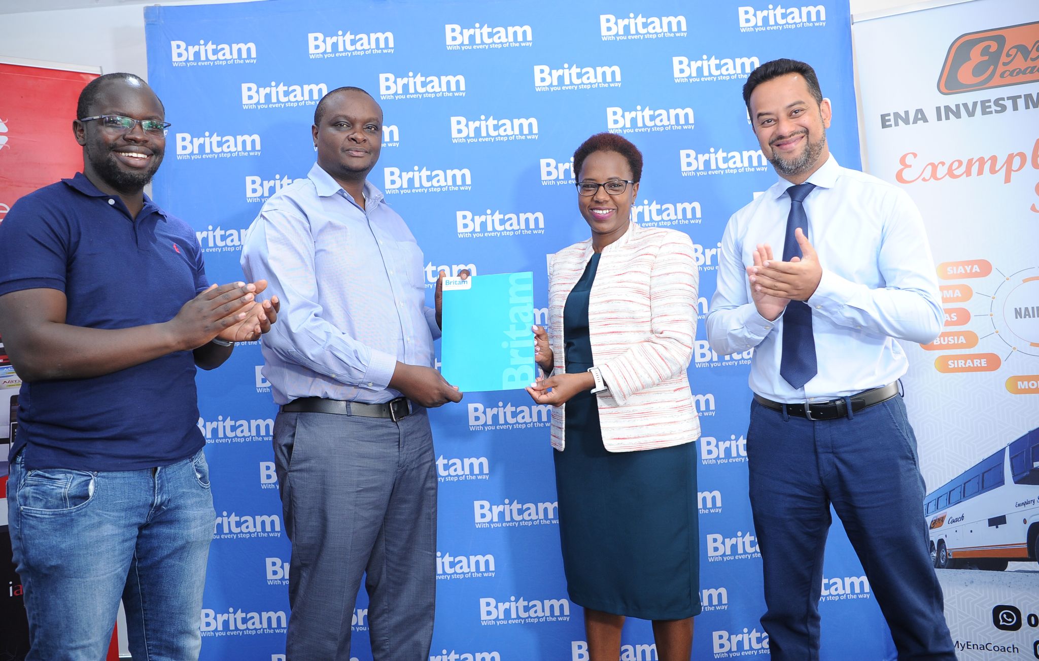 Britam Partners with Voltic to roll-out a Digital Personal Accident Cover to ENA Coach Customer