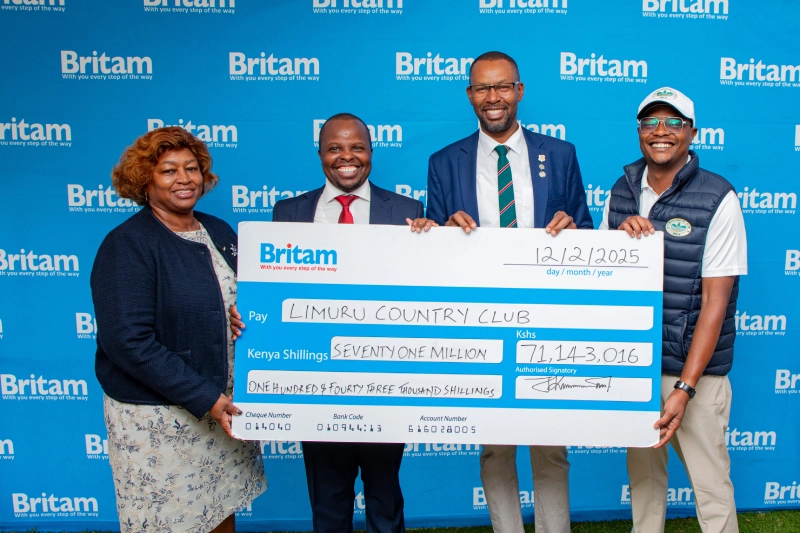 Britam General Insurance Pays KES 71 Million Fire Claim to Limuru Country Club